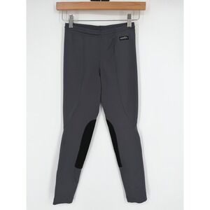 Kerrits Girl's Equestrian Horse Riding Gray Performance Leggings Pants Sz L